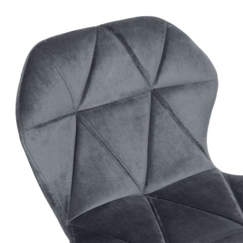 Hoker barowy Gordon Black grafitowy Velvet Hoker barowy Gordon Black grafitowy Velvet
