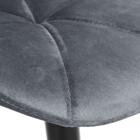 Hoker barowy Gordon Black grafitowy Velvet Hoker barowy Gordon Black grafitowy Velvet