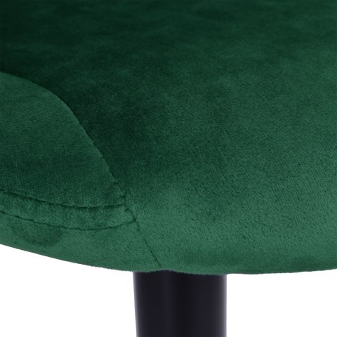 Hoker krzesło barowe CYDRO BLACK ciemnozielone Velvet Hoker krzesło barowe CYDRO BLACK ciemnozielone Velvet