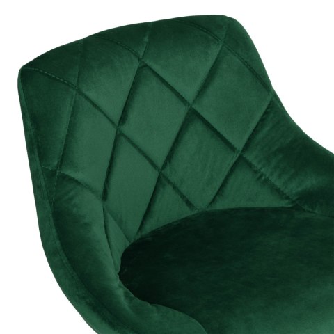 Hoker krzesło barowe CYDRO BLACK ciemnozielone Velvet Hoker krzesło barowe CYDRO BLACK ciemnozielone Velvet