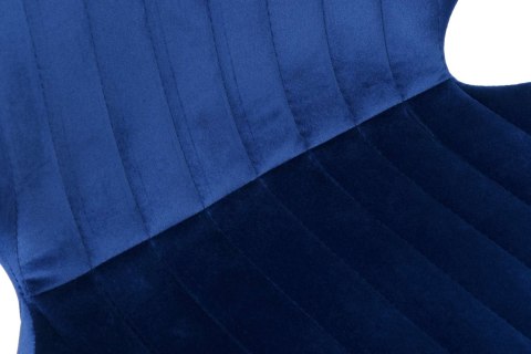 Krzesło welurowe DALLAS VELVET granatowe Krzesło welurowe DALLAS VELVET granatowe