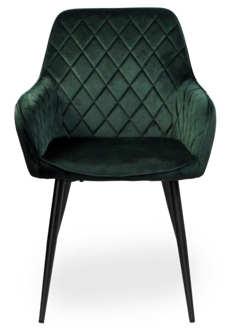 Krzesło welurowe HAVANA VELVET ciemnozielone Krzesło welurowe HAVANA VELVET ciemnozielone