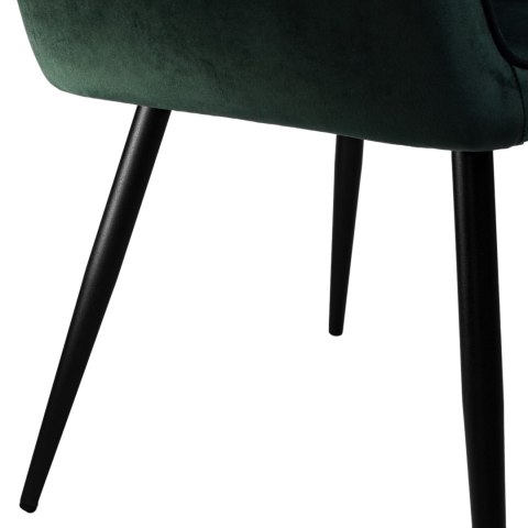 Krzesło welurowe HAVANA VELVET ciemnozielone Krzesło welurowe HAVANA VELVET ciemnozielone