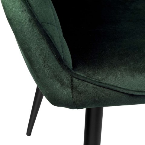 Krzesło welurowe HAVANA VELVET ciemnozielone Krzesło welurowe HAVANA VELVET ciemnozielone