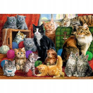 Trefl Puzzle Kocie Spotkanie Koty 1000 elementów Trefl 10555