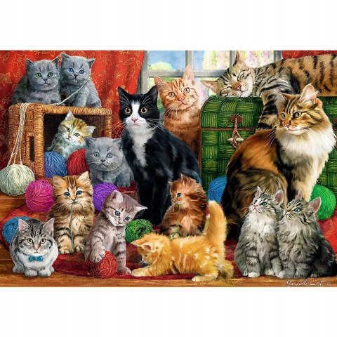 Trefl Puzzle Kocie Spotkanie Koty 1000 elementów Trefl 10555 Trefl Puzzle Kocie Spotkanie Koty 1000 elementów Trefl 10555