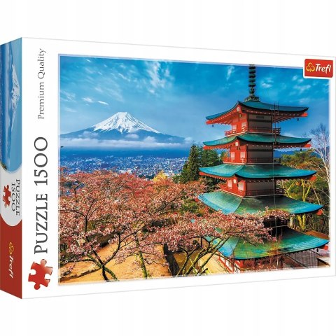 Trefl Puzzle krajobraz Góra Fudżi Japonia 1500 elementów Trefl 26132 Trefl Puzzle krajobraz Góra Fudżi Japonia 1500 elementów Trefl 26132