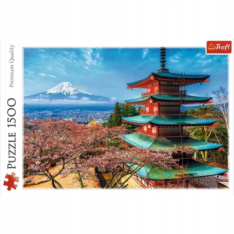 Trefl Puzzle krajobraz Góra Fudżi Japonia 1500 elementów Trefl 26132 Trefl Puzzle krajobraz Góra Fudżi Japonia 1500 elementów Trefl 26132