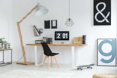 Krzesło nowoczesne Nantes DSW czarne Krzesło nowoczesne Nantes DSW czarne