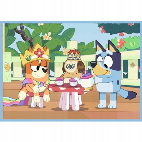 Trefl Puzzle 4w1 Bluey i jego świat 3+ Trefl 34637 Trefl Puzzle 4w1 Bluey i jego świat 3+ Trefl 34637