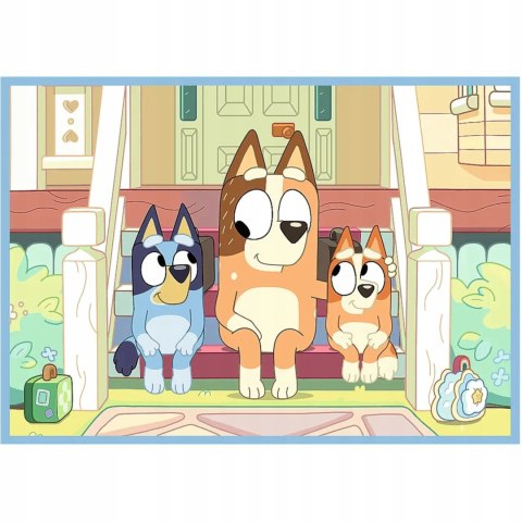 Trefl Puzzle 4w1 Bluey i jego świat 3+ Trefl 34637 Trefl Puzzle 4w1 Bluey i jego świat 3+ Trefl 34637