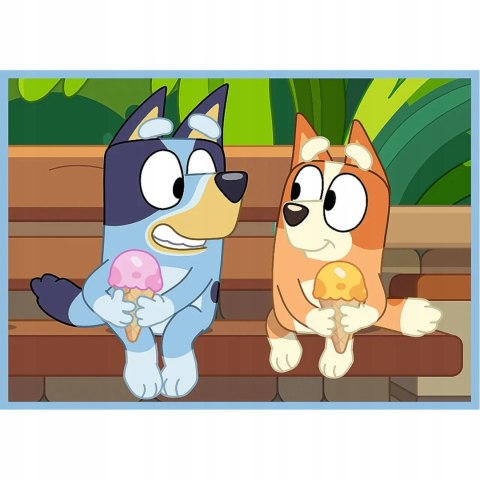 Trefl Puzzle 4w1 Bluey i jego świat 3+ Trefl 34637 Trefl Puzzle 4w1 Bluey i jego świat 3+ Trefl 34637
