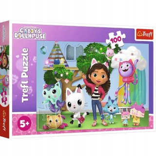 Trefl Puzzle Koci Domek Gabi 100 elementów Trefl 16464