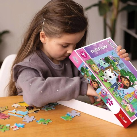 Trefl Puzzle Koci Domek Gabi 100 elementów Trefl 16464