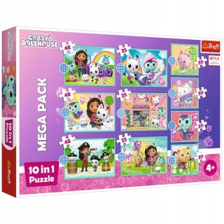 Trefl Puzzle Trefl Koci domek Gabi Puzzle 10w1 329 el. W świecie Gabi 96003