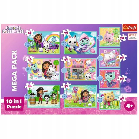 Trefl Puzzle Trefl Koci domek Gabi Puzzle 10w1 329 el. W świecie Gabi 96003 Trefl Puzzle Trefl Koci domek Gabi Puzzle 10w1 329 el. W świecie Gabi 96003