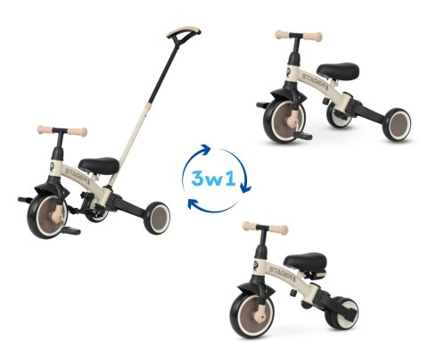 Qplay Qplay Rowerek Trójkołowy Stager 3w1 Brown
