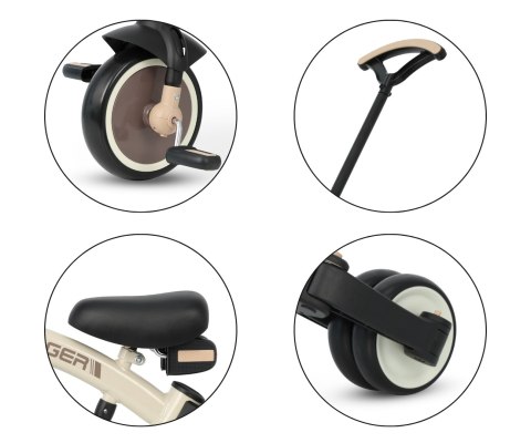 Qplay Qplay Rowerek Trójkołowy Stager 3w1 Brown