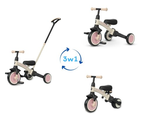 Qplay Qplay Rowerek Trójkołowy Stager 3w1 Pink Qplay Qplay Rowerek Trójkołowy Stager 3w1 Pink