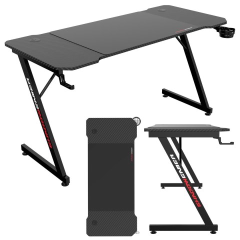 Biurko gamingowe SHADOW GAMER 1.0 140 cm podkładka Biurko gamingowe SHADOW GAMER 1.0 140 cm podkładka