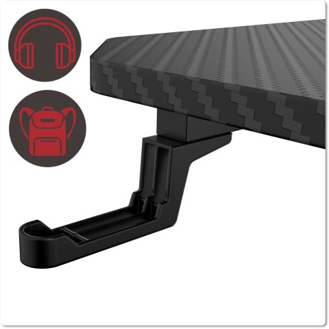 Biurko gamingowe SHADOW GAMER 1.0 140 cm podkładka Biurko gamingowe SHADOW GAMER 1.0 140 cm podkładka
