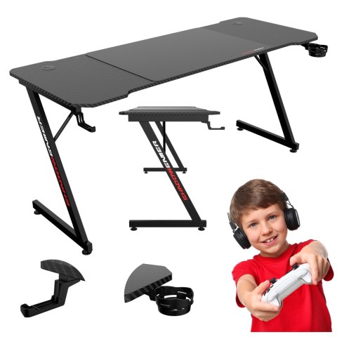 Biurko gamingowe SHADOW GAMER 1.1 160 cm podkładka Biurko gamingowe SHADOW GAMER 1.1 160 cm podkładka