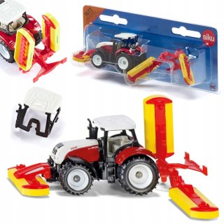 Siku Siku Farmer Traktor Steyr z kosiarkami marki Pöttinger metal model S1672