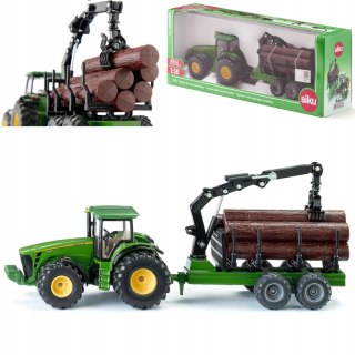 Siku Siku Farmer Traktor z przyczepą leśną metal model 1:50 S1954