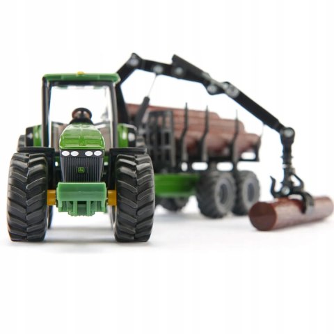 Siku Siku Farmer Traktor z przyczepą leśną metal model 1:50 S1954