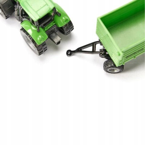 Siku Siku Traktor Deutz-Fahr z przyczepą 2-osiową Fortuna model metal S1606