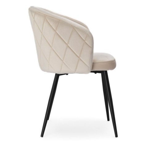 Krzesło HAMPTON velvet beżowe Krzesło HAMPTON velvet beżowe
