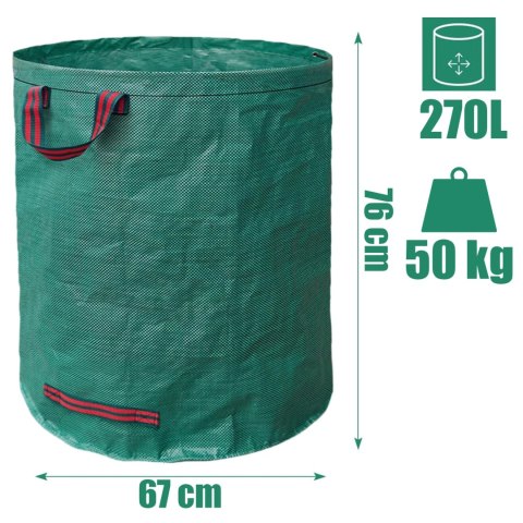 Worek ogrodowy FORKIS duży mocny 270L Worek ogrodowy FORKIS duży mocny 270L