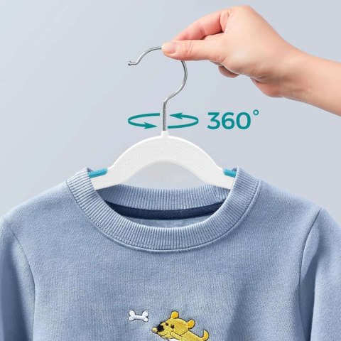Wieszak KIDSI komplet 30 sztuk biało-niebieski Wieszak KIDSI komplet 30 sztuk biało-niebieski