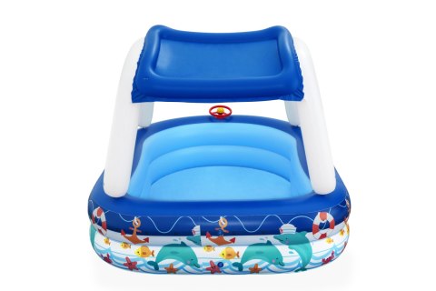 Bestway Bestway 54370 Basen dmuchany familijny z daszkiem Morski Kapitan 2.13m x 1.55m x 1.32m Bestway Bestway 54370 Basen dmuchany familijny z daszkiem Morski Kapitan 2.13m x 1.55m x 1.32m