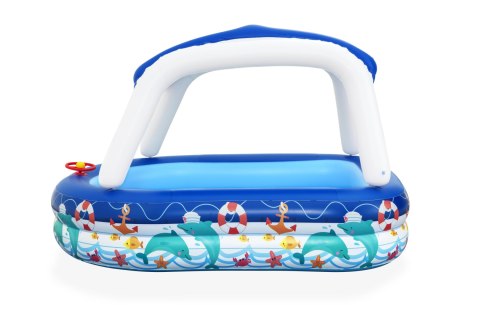 Bestway Bestway 54370 Basen dmuchany familijny z daszkiem Morski Kapitan 2.13m x 1.55m x 1.32m Bestway Bestway 54370 Basen dmuchany familijny z daszkiem Morski Kapitan 2.13m x 1.55m x 1.32m
