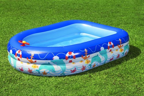 Bestway Bestway 54370 Basen dmuchany familijny z daszkiem Morski Kapitan 2.13m x 1.55m x 1.32m Bestway Bestway 54370 Basen dmuchany familijny z daszkiem Morski Kapitan 2.13m x 1.55m x 1.32m