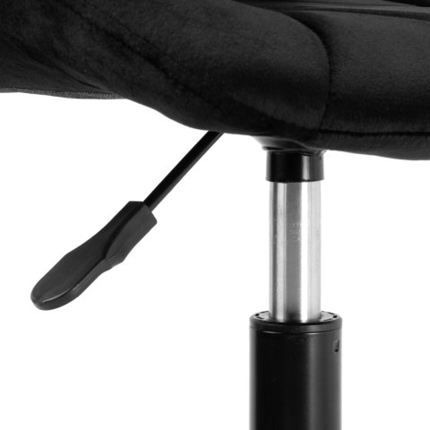 Fotel biurowy na kółkach Spiner Black czarny velvet Fotel biurowy na kółkach Spiner Black czarny velvet