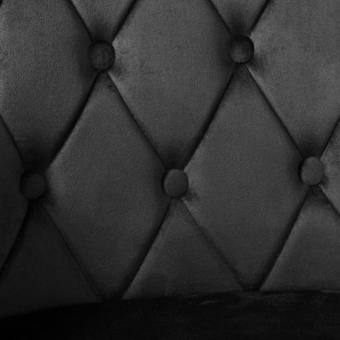 Krzesło welurowe ATLANTA VELVET czarne Krzesło welurowe ATLANTA VELVET czarne
