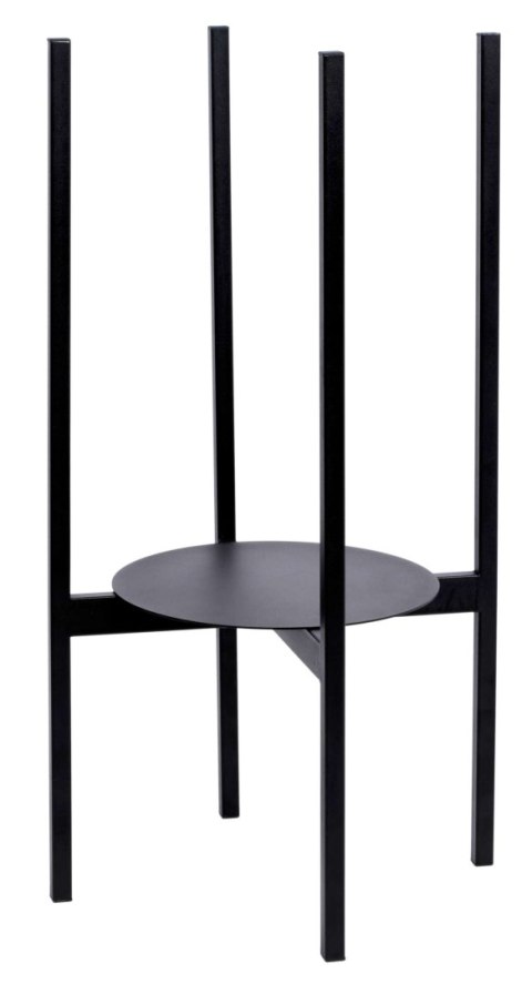 Kwietnik stojący loftowy Torre 60 cm czarny Kwietnik stojący loftowy Torre 60 cm czarny