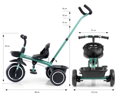 Milly Mally Milly Mally Rowerek Trójkołowy Axel Dark Green