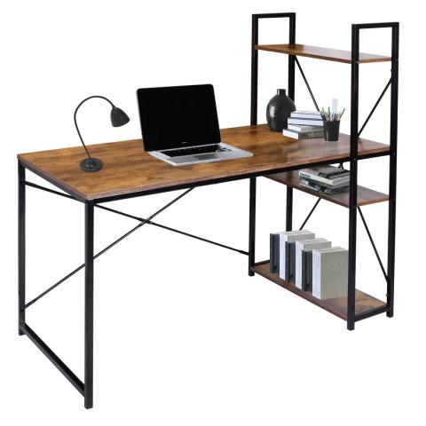 Biurko industrialne loft Trosa Rustic postarzany dąb Biurko industrialne loft Trosa Rustic postarzany dąb