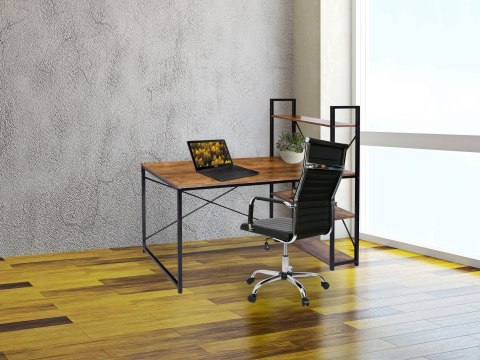 Biurko industrialne loft Trosa Rustic postarzany dąb Biurko industrialne loft Trosa Rustic postarzany dąb