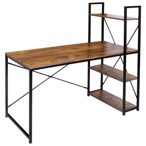 Biurko industrialne loft Trosa Rustic postarzany dąb Biurko industrialne loft Trosa Rustic postarzany dąb