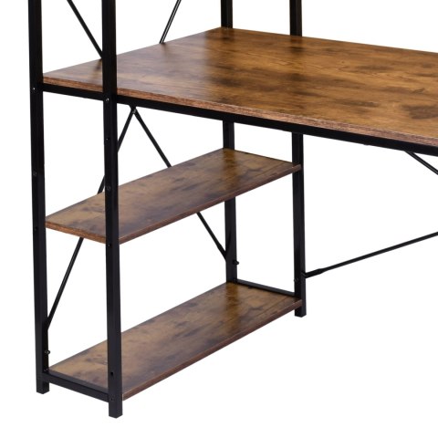 Biurko industrialne loft Trosa Rustic postarzany dąb Biurko industrialne loft Trosa Rustic postarzany dąb