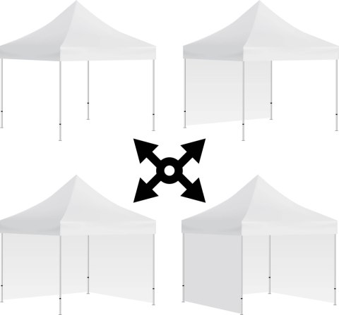 Pawilon handlowy ekspresowy 3x3 m 3 ściany zielony Pawilon handlowy ekspresowy 3x3 m 3 ściany zielony
