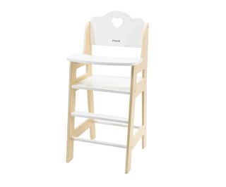 Viga Viga 44237 PolarB Drewniane Krzesełko dla lalek