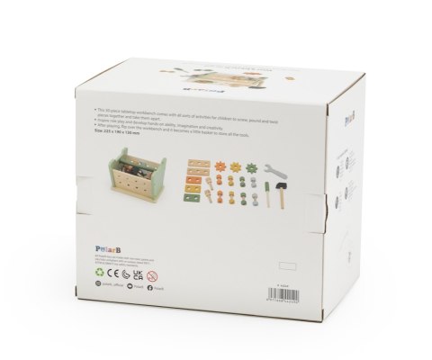 Viga Viga 44249 PolarB Skrzynka 2w1 - stolik małego majsterkowicza