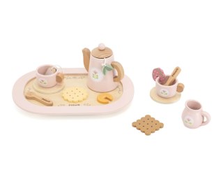 Viga Viga 44267 PolarB Drewniany zestaw do kawy i herbaty - pink