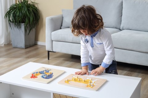 Viga Viga 44611 Puzzle na podkładce z uchwytami - Pies