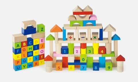 Viga Viga 50288 Klocki 100 elementów literki i cyferki